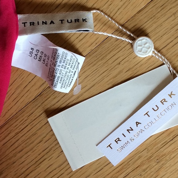 Trina Turk NWT fushia one piece - Picture 9 of 10